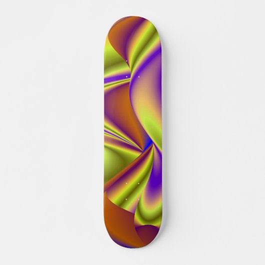 De Magie van de Zomer, Abstracte 3D Kunst Persoonlijk Skateboard (Voorkant)