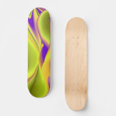 De Magie van de Zomer, Abstracte 3D Kunst Persoonlijk Skateboard (Voorkant)
