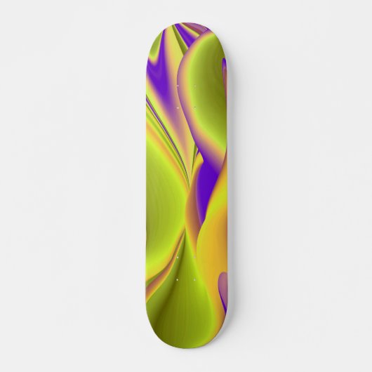 De Magie van de Zomer, Abstracte 3D Kunst Persoonlijk Skateboard (Voorkant)