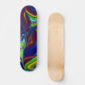 De Magie van de Zomer, Abstracte 3D Kunst Persoonlijk Skateboard (Voorkant)