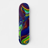 De Magie van de Zomer, Abstracte 3D Kunst Persoonlijk Skateboard (Voorkant)