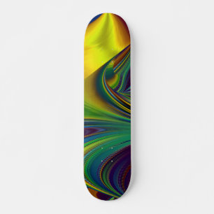 De Magie van de Zomer, Abstracte 3D Kunst Persoonlijk Skateboard