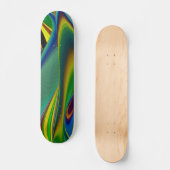 De Magie van de Zomer, Abstracte 3D Kunst Persoonlijk Skateboard (Voorkant)
