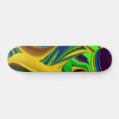 De Magie van de Zomer, Abstracte 3D Kunst Persoonlijk Skateboard (Horizontaal)