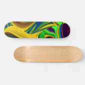 De Magie van de Zomer, Abstracte 3D Kunst Persoonlijk Skateboard (Horizontaal)