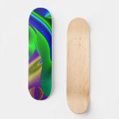 De Magie van de Zomer, Abstracte 3D Kunst Persoonlijk Skateboard (Voorkant)