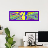 De Magie van de Zomer, Abstracte 3D Kunst Poster (Thuiskantoor)