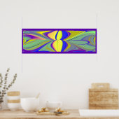 De Magie van de Zomer, Abstracte 3D Kunst Poster (Keuken)