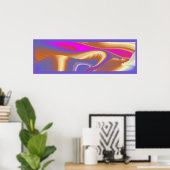 De Magie van de Zomer, Abstracte 3D Kunst Poster (Thuiskantoor)