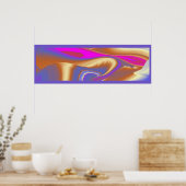 De Magie van de Zomer, Abstracte 3D Kunst Poster (Keuken)