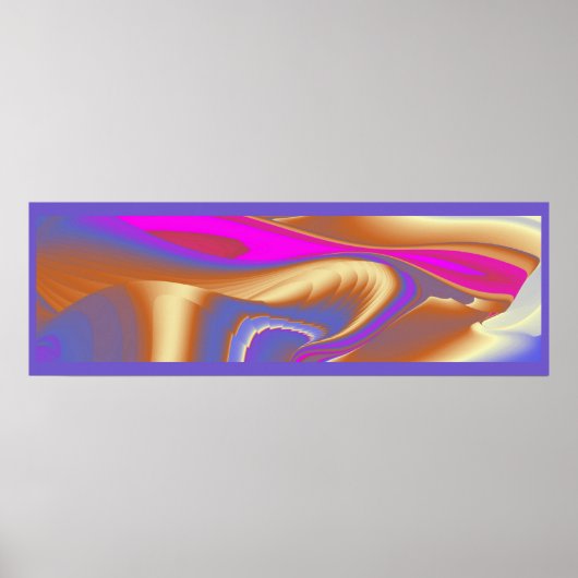 De Magie van de Zomer, Abstracte 3D Kunst Poster (Voorkant)