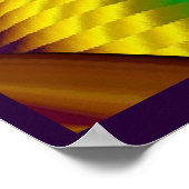 De Magie van de Zomer, Abstracte 3D Kunst Poster (Hoek)