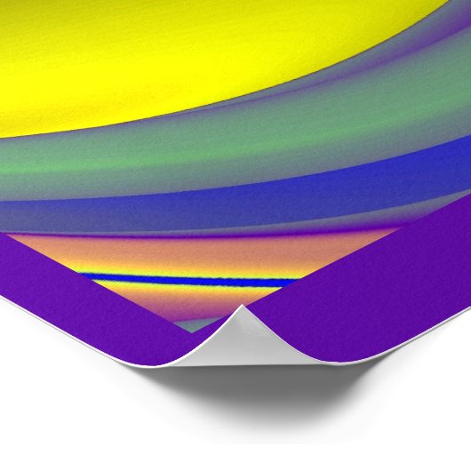 De Magie van de Zomer, Abstracte 3D Kunst Poster (Hoek)