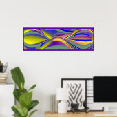 De Magie van de Zomer, Abstracte 3D Kunst Poster (Thuiskantoor)