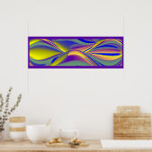 De Magie van de Zomer, Abstracte 3D Kunst Poster (Keuken)