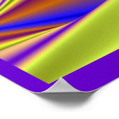 De Magie van de Zomer, Abstracte 3D Kunst Poster (Hoek)