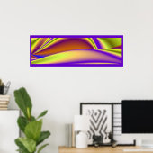 De Magie van de Zomer, Abstracte 3D Kunst Poster (Thuiskantoor)