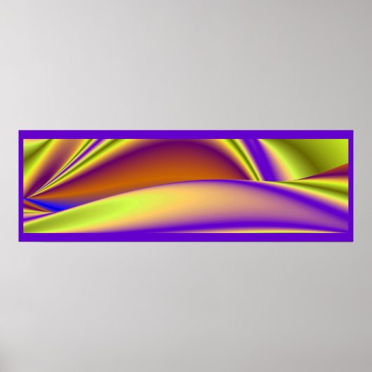 De Magie van de Zomer, Abstracte 3D Kunst Poster (Voorkant)