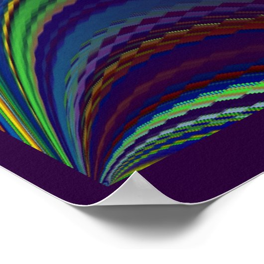 De Magie van de Zomer, Abstracte 3D Kunst Poster (Hoek)