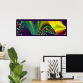 De Magie van de Zomer, Abstracte 3D Kunst Poster (Thuiskantoor)
