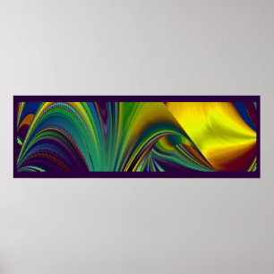 De Magie van de Zomer, Abstracte 3D Kunst Poster