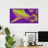 De Magie van de Zomer, Abstracte 3D Kunst Poster (Thuiskantoor)