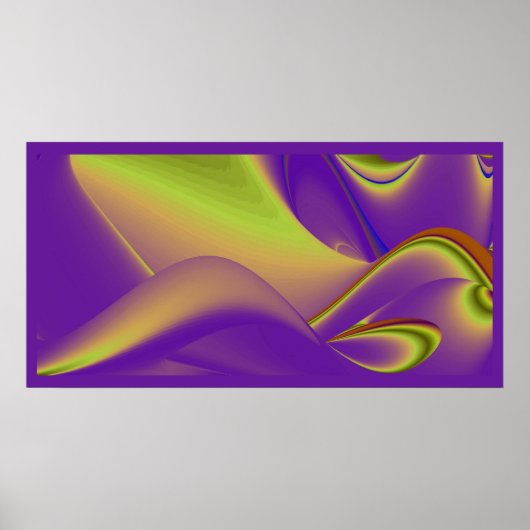 De Magie van de Zomer, Abstracte 3D Kunst Poster (Voorkant)