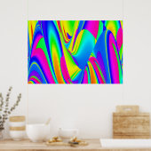 De Magie van de Zomer, Abstracte 3D Kunst Poster (Keuken)