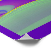 De Magie van de Zomer, Abstracte 3D Kunst Poster (Hoek)