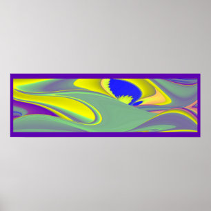 De Magie van de Zomer, Abstracte 3D Kunst Poster