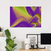 De Magie van de Zomer, Abstracte 3D Kunst Poster (Thuiskantoor)