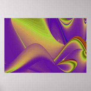 De Magie van de Zomer, Abstracte 3D Kunst Poster