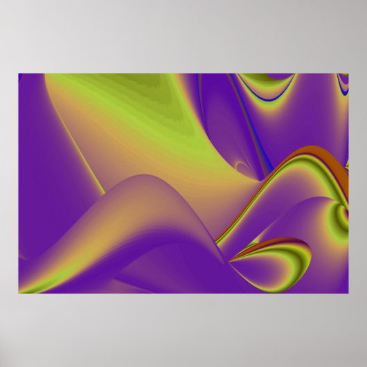 De Magie van de Zomer, Abstracte 3D Kunst Poster (Voorkant)