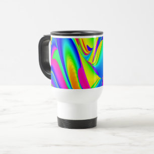 De Magie van de Zomer, Abstracte 3D Kunst Reisbeker