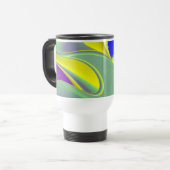 De Magie van de Zomer, Abstracte 3D Kunst Reisbeker (Voorkant links)