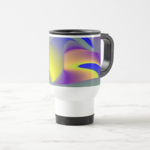 De Magie van de Zomer, Abstracte 3D Kunst Reisbeker