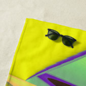 De Magie van de Zomer, Abstracte 3D Kunst Strandlaken (In situ)