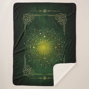 De magie van de zon en maan sherpa deken