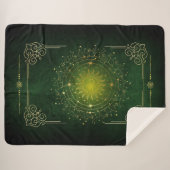 De magie van de zon en maan sherpa deken (Voorkant (horizontaal))