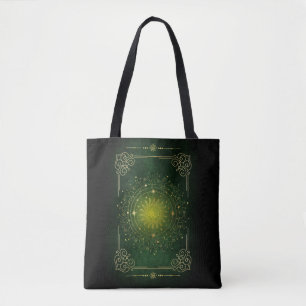 De magie van de zon en maan tote bag