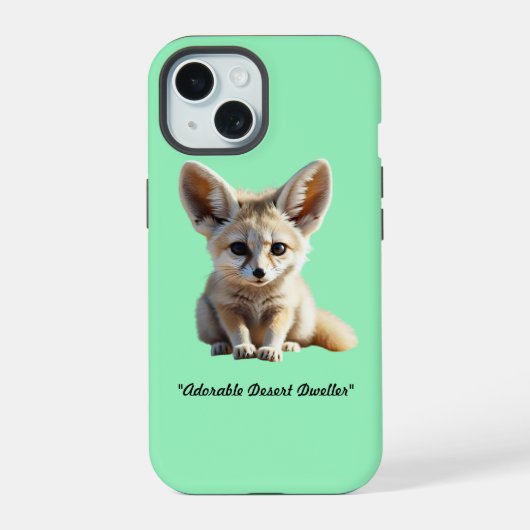 De magie van Desert Fox iPhone 15 Case (Achterkant)