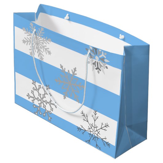 De Magie van een Eerste sneeuw op een Groot Cadeauzakje (Achterkant Gekanteld)