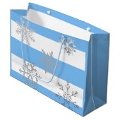 De Magie van een Eerste sneeuw op een Groot Cadeauzakje (Voorkant Gekanteld)