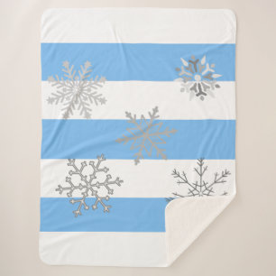 De Magie van een Eerste sneeuw op een Sherpa Deken