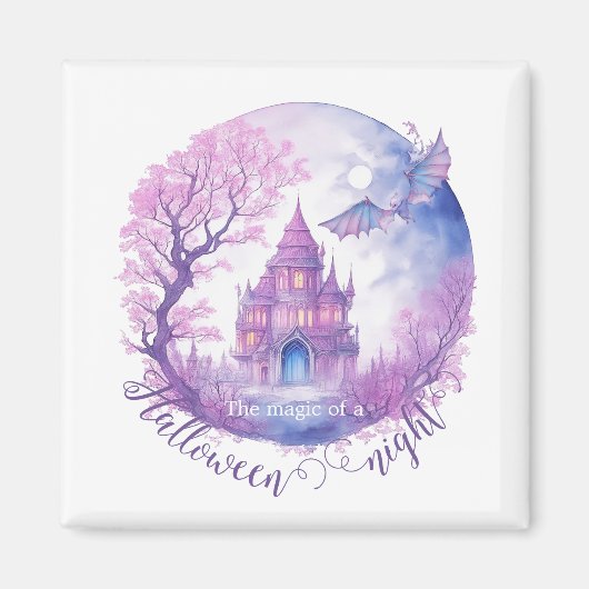 De magie van een Halloween nacht Magneet (Voorkant)