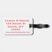 De magie van eenhoorns bagagelabel (Achterkant horizontaal)