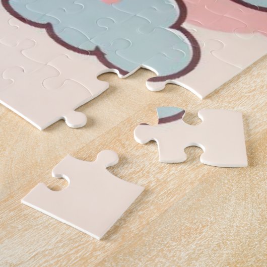 De magie van eenhoorns legpuzzel (Zijkant)