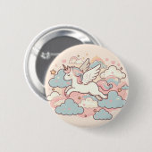 De magie van eenhoorns ronde button 5,7 cm (Voorkant /achterkant)