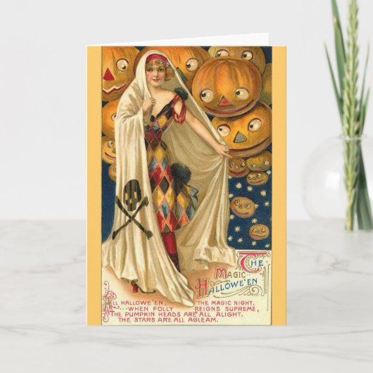 De magie van Halloween Kaart (Voorkant)