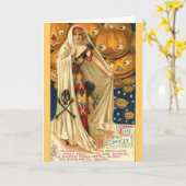 De magie van Halloween Kaart (Gele Bloem)